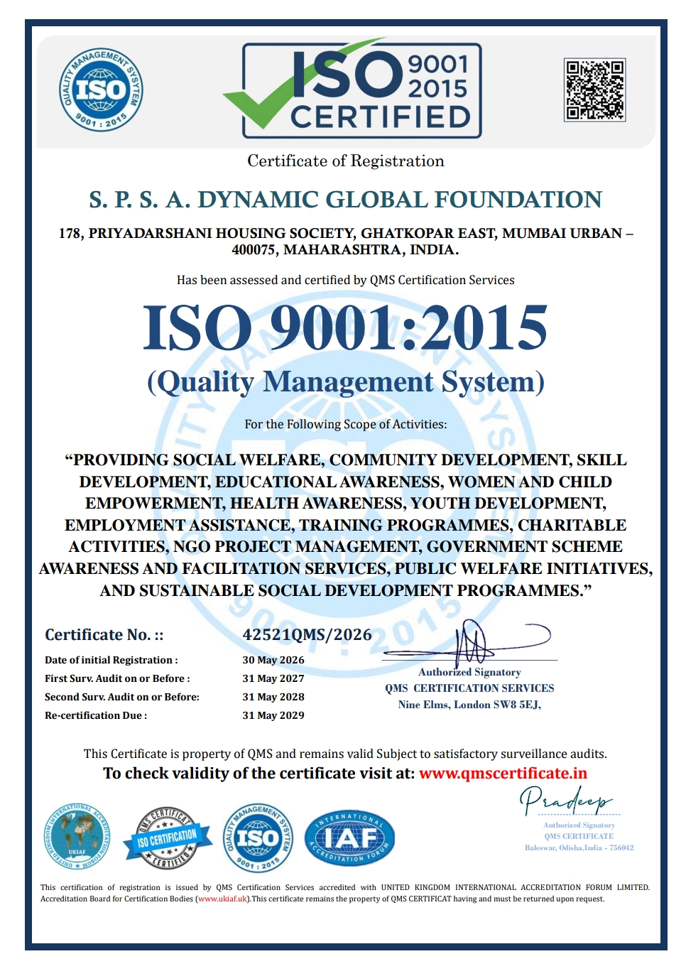 ISO Certificate